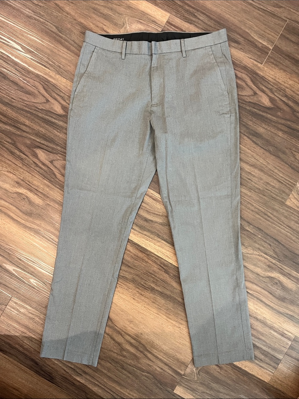 Bonobos Gray Men's Dress Pants - athletic fit, 35/32